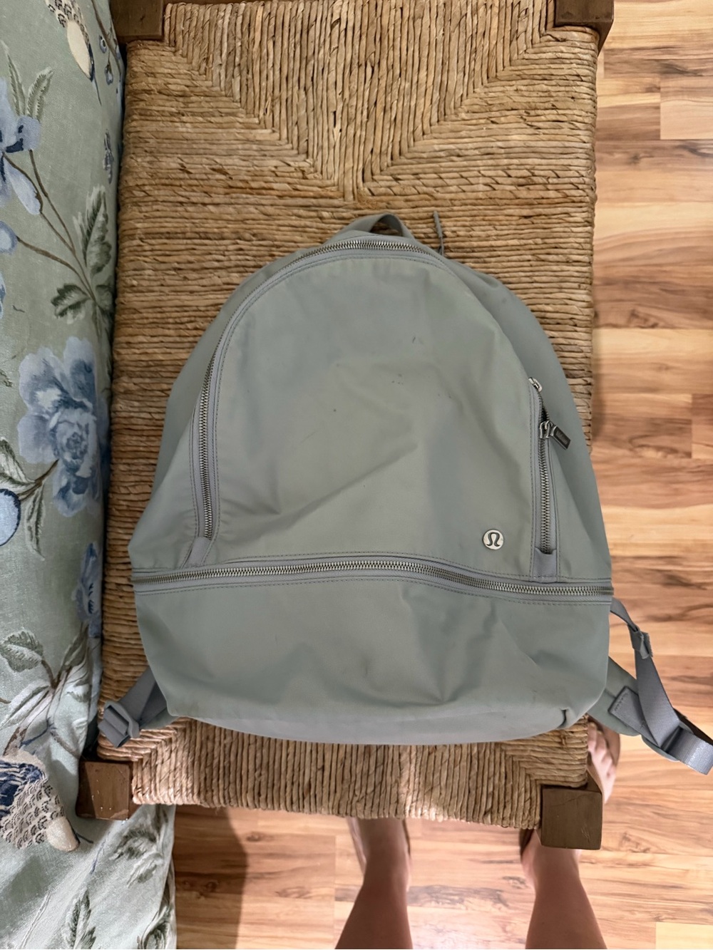 lululemon athletica Light Gray Zip-Front Everyday Backpack